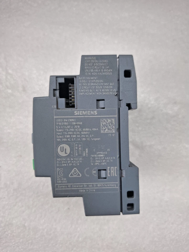 SIEMENS 6ED1052-1FB08-0BA0 LOGO PLC FOR PART OR BODY